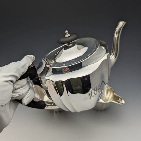 Around 1915 British antique silver plated tea set Kemp Brothers